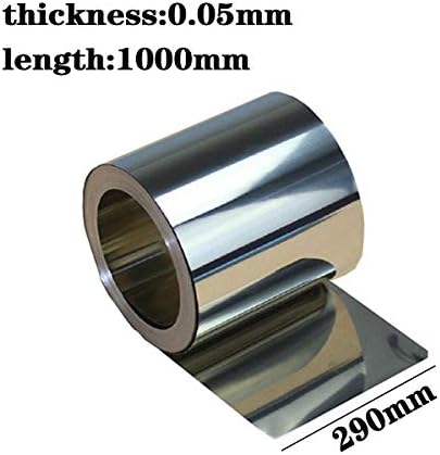 ALREMO Huangxing - Espessura da folha de placa de titânio 0,04 mm a 0,05 mm de largura de 240 a 290 mm de comprimento 1000 mm, 0,05x290x1000mm