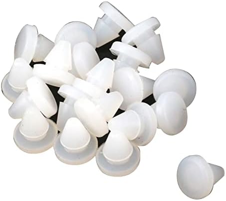 FAOTUP 20PCS B Tipo de borracha de borracha branca Plugue de óleo, macaco de garrafa Jack de piso OL Plugue de enchimento, plugues de garrafa de piso, branco, 0,41 × 0,41 × 0,43 polegadas