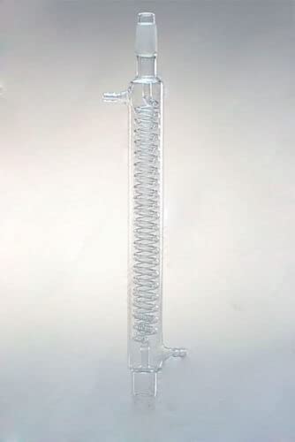 Condensador de bobina de vidro Graham 300mm Comprimento da jaqueta 24/40 junta
