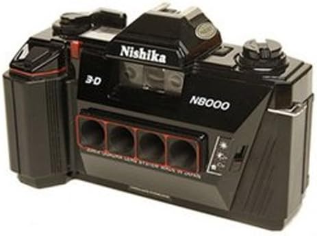 Nishika 35mm Câmera 3-D N8000 + Strap, Proprietários Manual e Baterias