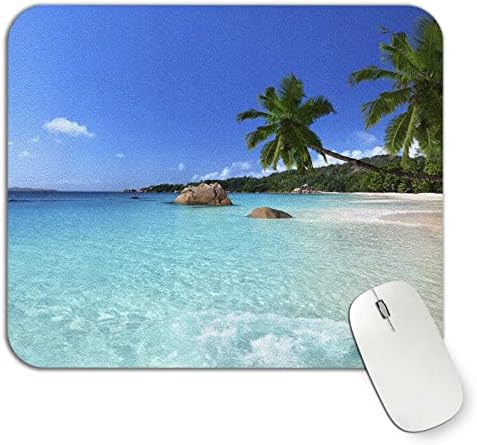 Tolulu Square Mouse Pads, tapete de camundongo de couro PU personalizado, mousepads de mouse de camurça de camurça sem camurça não