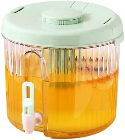 Dispensador de bebidas Ckuakiwu, dispensador de bebidas de 4l com cesta de filtro de torneira e removível, dispensador de água, recipientes