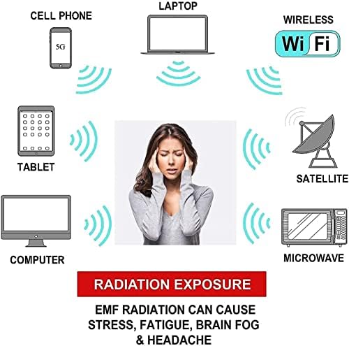 RkHXAJ EMF Proteção de radiação Lenço, guarda de pescoço anti-radiação Proteja a tireóide protege o corpo contra lesão por radiação,