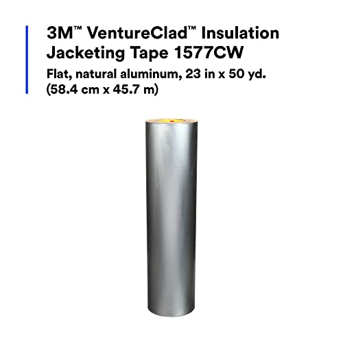 3M Sistema de revestimento de isolamento VentureClad 1577CW, alumínio natural, natural, adesão a clima frio, LEED V4, UL723 Classificado,