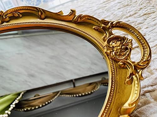 Schonee Schones Geschaft Decorative Mirror Bandey, Organizador de perfume de jóias de maquiagem, exibição oval vintage e bandeja de