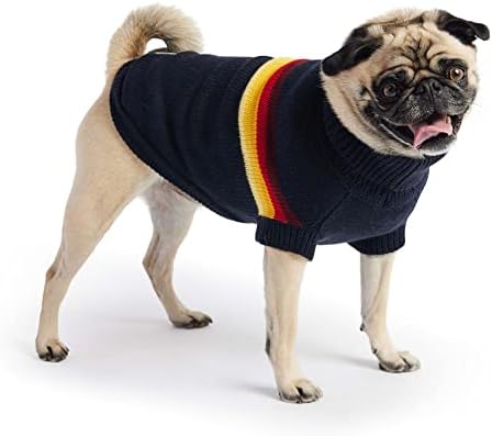 Suéter retro de cachorro da Marinha de Pet GF, médio
