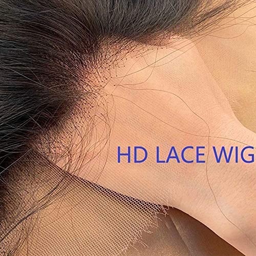 Dez pauzinhos peruca de onda solta HD Curly HD invisível transparente renda frontal peruca 13x6 peruca frontal de renda
