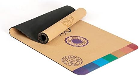 Satoriconcept Cork Yoga Mat - Cork e borracha ecológicos, leves com tamanho perfeito e 4 mm de espessura, não deslizante, resistente ao suor e inovador tapete para ioga quente