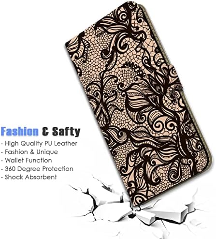 Para a Samsung Note 20 Ultra 5G, para o Samsung Galaxy Note 20 Ultra 5G, capa de capa de carteira de flip de flip, A24844 Design