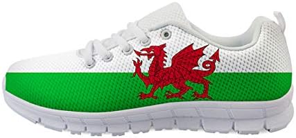 Magic Dragon Wales Flag masculino Running Lightweight Breathable Casual Sports Shoes Fashion Sneakers Walking Shoes