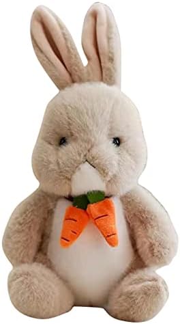 Bolas de Natal Boneca de coelho da Páscoa Rabbit Rabbit curto mais voluntário mais punhado brinquedo Ear coelho 11,8 polegadas crianças meninos e meninas o melhor presente de cenoura fofa colar