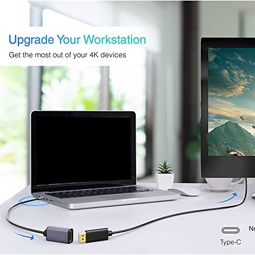 USB C para DisplayPort Adaptador, USB C para DP Adaptador Design de NONSLIP para tablet