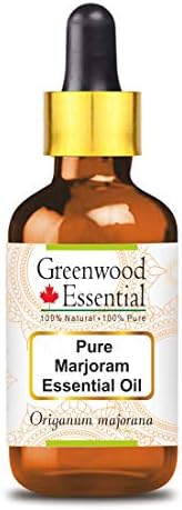 Greenwood Essential Pure Marjoram Óleo Essential com gotas de gotas de vidro de grau terapêutico natural destilado 5ml