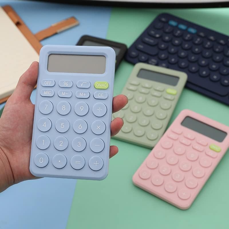 XWWDP 8 DIGIT Desk mini calculadora Big Button Ferramenta de contabilidade financeira adequada para estudantes escolares (cor: D, tamanho