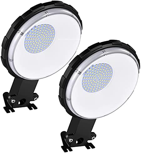 Bellanny 2pcs 100w LED LED LUZ, 10000LM 5000K DIA DIA DIA LUZ RUA LIVRADA COMERCIAL, ABRILHO AO ARA DAW IP65 Área de segurança ao ar livre à prova d'água Luz para quintal, garagem, pátio