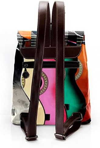 Mochila laptop VBFOFBV, mochila elegante de mochila casual bolsa de ombro para homens, guitarra colorida
