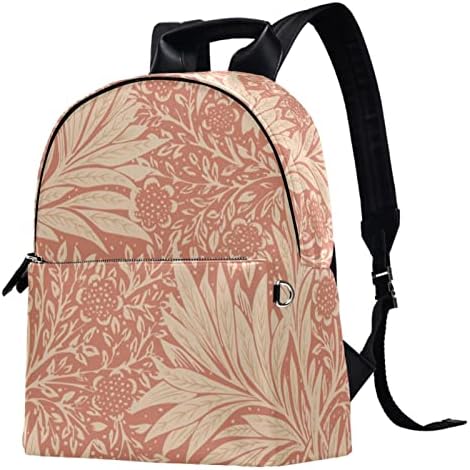 Mochila de viagem VBFOFBV, mochila laptop para homens, mochila de moda, folha de planta de flores vermelha vintage
