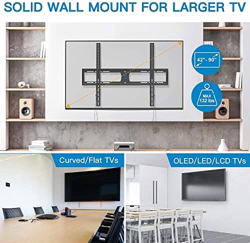 Montagem de parede de TV de movimento completo Pipishell para a maioria das TVs de 13-55 polegadas, Max Vesa 400x400mm até 66 libras