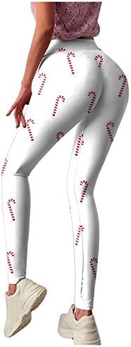 Leggings de Natal feminino personalizado Papai Noel Festa de Snowman Party Leggings Skinny Pants for Yoga Running Pilates