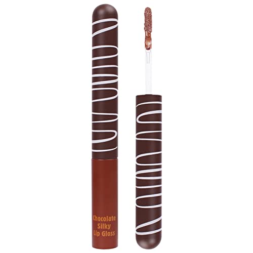 Xiahium Lip Base Chocolate Lip Glaze Hidratante Hidratante Durando Hidratante Não pegajoso Efeito de Maquiagem da Luz