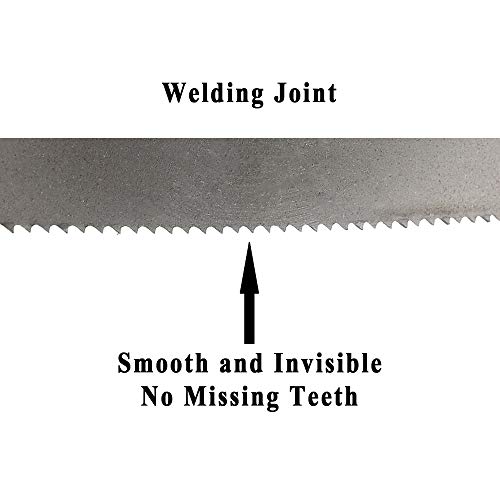 IMACHINIST S5612131418 56-1/2 LONGO, 1/2 de largura, 0,025 de espessura M42 Blades de serra de banda bi-metal para dentes de corte de metal ferroso e ferrosos de dentes variáveis