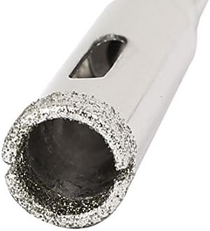 Aexit 12mm de serra de orifício de corte e acessórios DIA Diamante revestido com ladrilhos de vidro Brill oroh hole