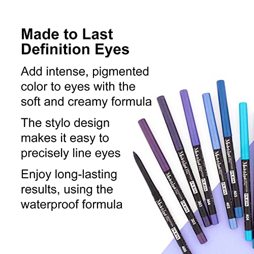 Pupa Milano feito para Última definição Olhos - Eyeliner automático retrátil cremoso - Crie facilmente intensidade instantânea,