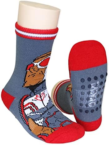 Marvel Super Hero Adventures Spider-Man Boys 6 Pack Socks com Grippers