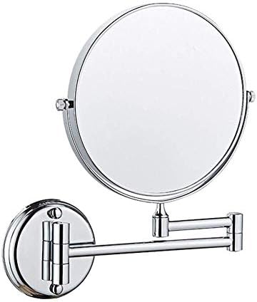 LIANXIAO - Estendendo o barbeador dobrável do banheiro, espelho de maquiagem 3x 1x com perfuração ou sem perfuração