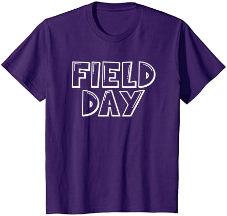 Funny Field Day 2023 para professores de crianças e camiseta vermelha em família