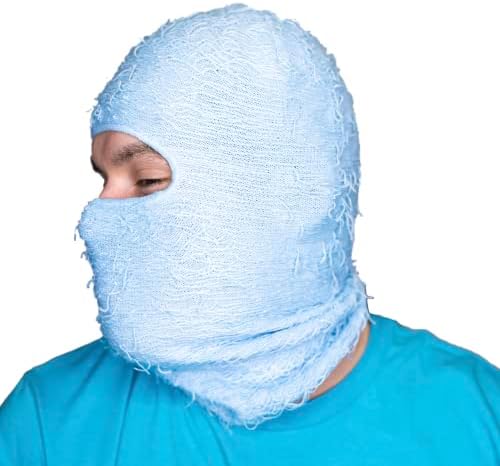 Fuzzy Shiesty Balaclava Knited Knited Face Ski Máscara de pescoço à prova de vento inverno para homens e mulheres, inspirado em Yeat