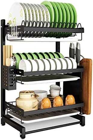 Pias de Fehun, prateleira de cozinha, 201 aço inoxidável quadril de rack de rack de rack de rack/3 camadas