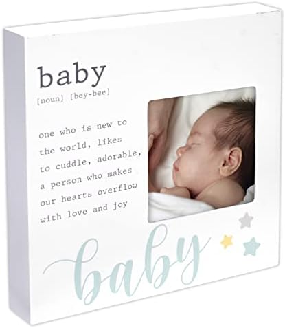 Malden International Designs 4x4 Baby Definition Grey Picture Frame