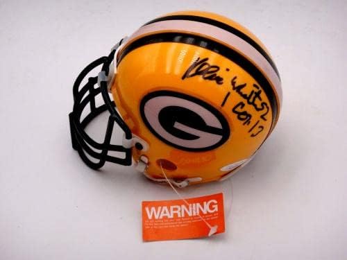 Reggie White JSA Certificado Packers Mini capacete autografado Auto Hof - Capacetes NFL autografados