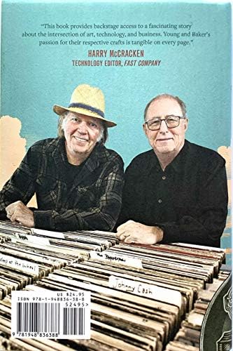 Neil Young assinou o livro para sentir a música Phil Baker 1st Edition in Store assinando