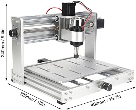 Máquina de roteador CNC, 24V 150W 12000 RPM Mini Máquina de Gravura Triaxial para madeira, plástico, acrílico, PCB, PVC