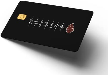 Workiran Anime Card Skin | Adesivo para transporte, cartão -chave, cartão de débito, pele de cartão de crédito | CARRO