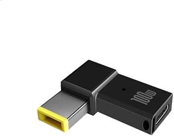 TPENOD USB-C Entrada feminina para o Slim Tip Retângulo Conversor de Carga PD para a série ThinkPad E440 E450 E550 E560 T430