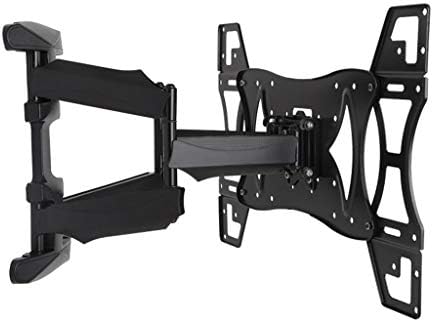 N/A 32-70 polegadas de braço duplo retrátil TV Full Motion Wall Mount com tampa de plástico Tilt Tilt Screen Stand Stand Plasma Solter