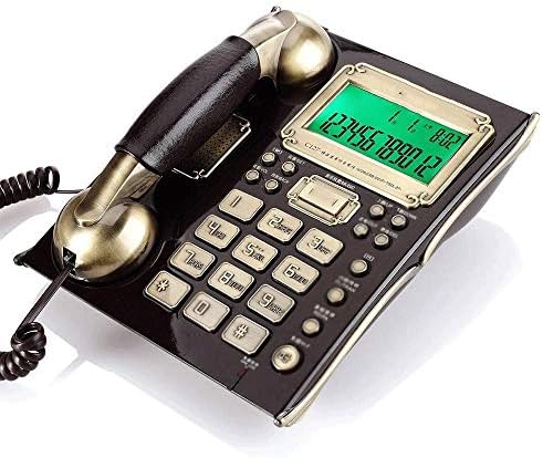 N/A Retro Retro Rotário Phone Antique Wired Continental Telefone Decoração