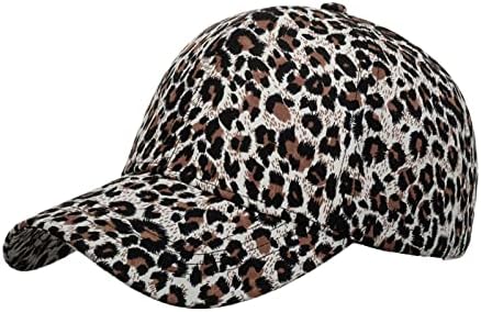 Capés de beisebol para homens Mulheres leopard impressão de baixo perfil Chapéu de caminhoneiro engraçado Proteção solar