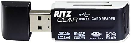 Ritz Gear 64GB V60 4K U3 SDXC Memory Cards 10-Pack com leitor de cartões e titular do cartão de memória Vivitar 12 Compartimento