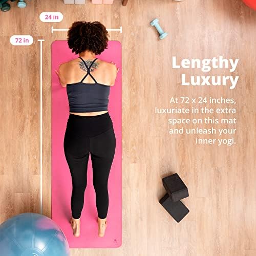 Maior bens de ioga e fitness kit - 55 cm de bola de exercícios e banda de resistência definida para malhar, equilíbrio e gravidez