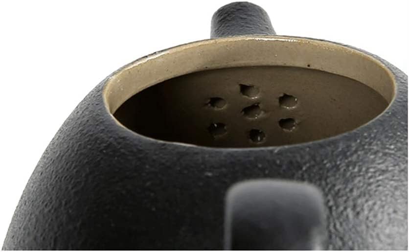 Tuapotes modernos design criativo design irregular bels preto cerâmica pequena filtro de panela única chá doméstico