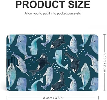 WHALES ORCAS NARWHALS ON NAVY USB FLASH DRIZ