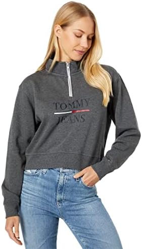 Tommy Hilfiger Feminino Fleece 1/4 Sorto de Sulvero Zip