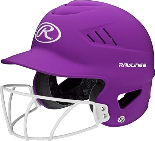 Rawlings | Capacete de rebatedores de marcador coolflo com faceMask | Fastpitch Softball | O tamanho é mais