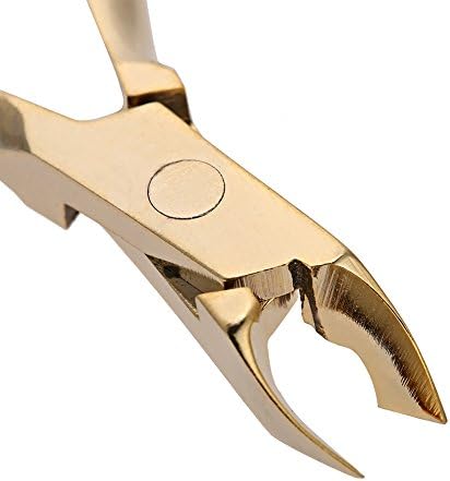 Cutícula de aço inoxidável Nipper, aparador de cutícula tesouras cortador de unhas Cutter Gold Pedicure Manicure Tool