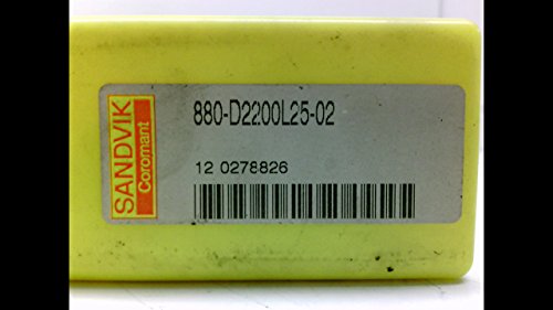 SANDVIK COROMANT 880-D2200L25-02 CORODRILL 880 ENCONTRA INDICELABLE, 880.L-02 Código de estilo da ferramenta, haste 0,984 , 25 mm de haste de haste de haste