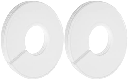 CANIGHT 100pcs Label Organize Tag Divisor cabides de armazenamento de bebê Separadores de vestuário Botão de plástico em branco pendurado berçário rack de berçário Divisores de casa guarda -roupa para roupas de anel